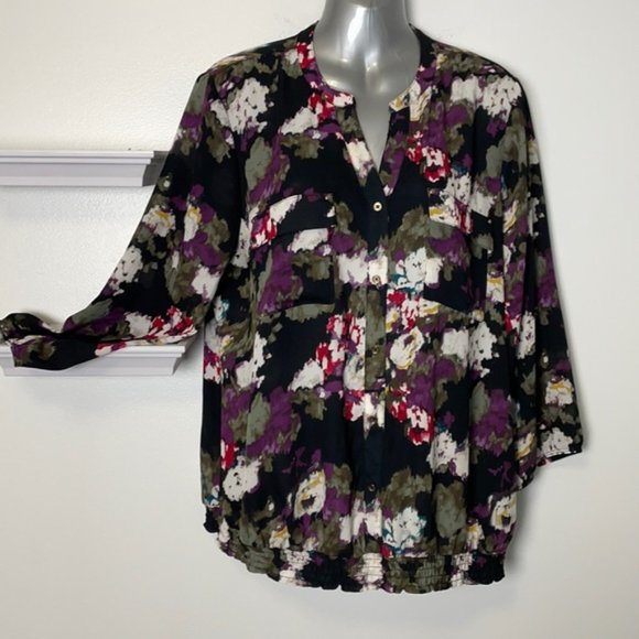 JESSICA Ladies Blouse Gathered Waist Size Large (14-16) - Picture 1 of 10